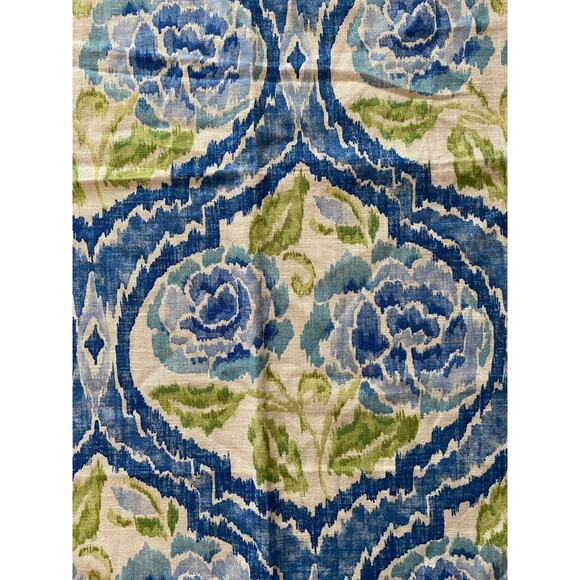 Kasmir Sample Sassy Floral Luna Blue Green 24" X 26" - Picture 2 of 3